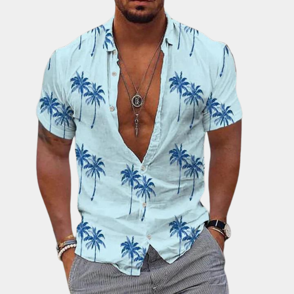 Thijs | Heren T-shirt met Tropische Print 3