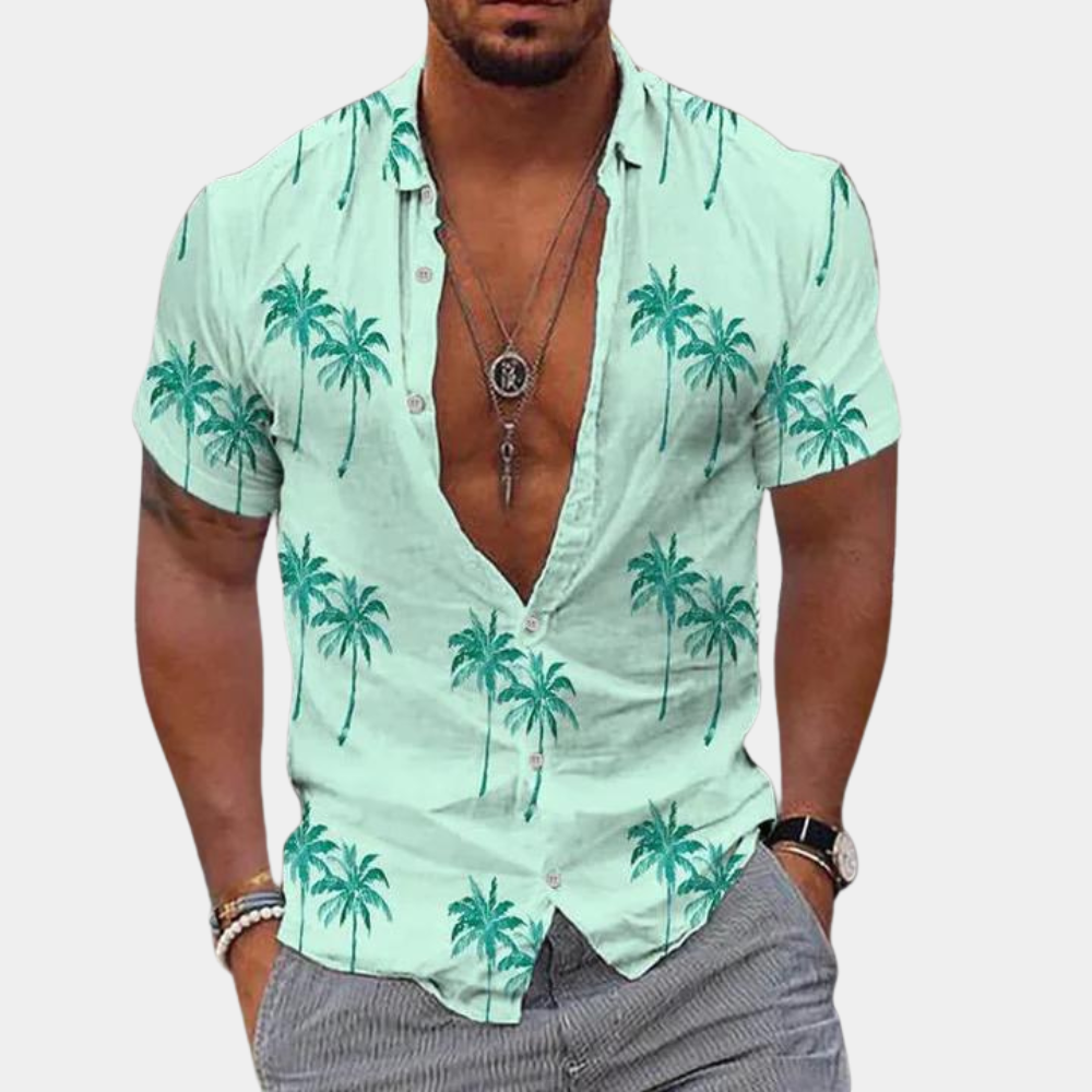 Thijs | Heren T-shirt met Tropische Print 4