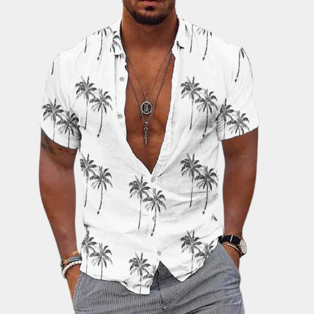 Thijs | Heren T-shirt met Tropische Print 1